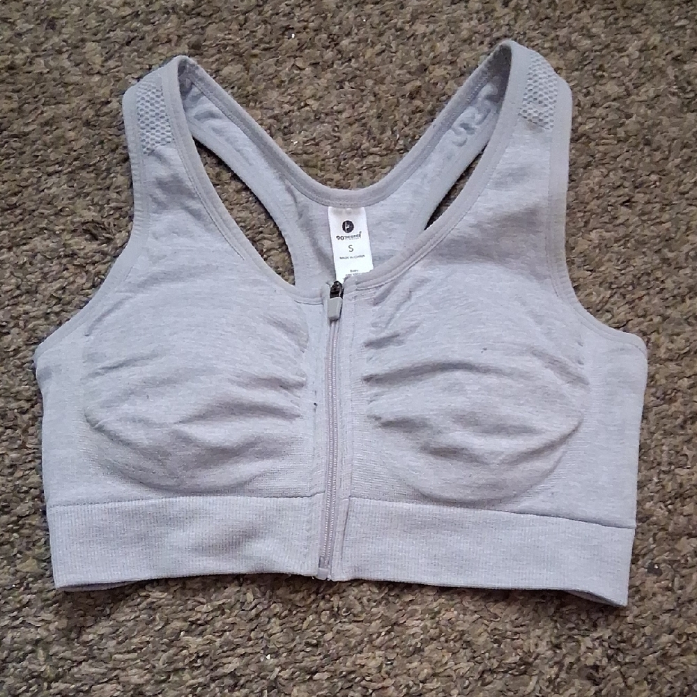 Gray Women's Sports Bra